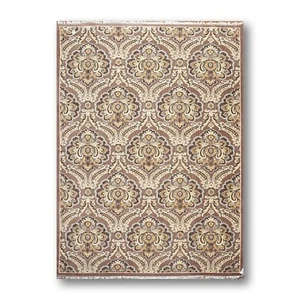6x9 Hand knotted transitional Wool Transitional Oriental Area Rug Brown - Picture 1 of 10