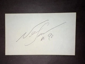 Neil Smith, SIGNED 3x5 Index Card - 1988 Kansas City Chiefs (Nebraska) - Picture 1 of 1