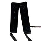 Lot 2 Motion 2 in 1 Remote Control Black for Nintendo Wii, Third Party