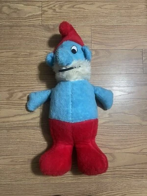 Peluche gigante papá pitufo 1979 vintage raro difícil de encontrar Foto 1 de 4