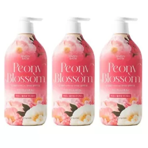 HAPPY BATH Peony Blossom Bodywash 900g(31.74oz) x 3pcs Brightening, Moisturizing - Picture 1 of 10