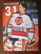 1999-00 Cardset Finland SM-Liiga RC Niklas Backstrom Helsinki Card Rookie 