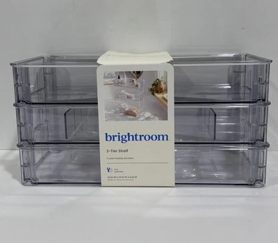 Estante transparente de 3 niveles Brightroom Foto 1 de 4