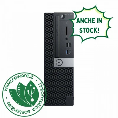 Dell Optiplex 5060 SFF Core i5-8500 8Gb SSD 256Gb DVD Windows 11 Pro - Immagine 1 di 4