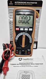 Medidor Multímetro Digital Southwire [11050N] Rango Automático, Corriente de Voltaje AC DC  - Imagen 1 de 15