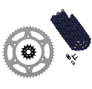 2007-2013 Honda CRF250X Blue Chain And Sprocket 14/50 116L - Picture 1 of 5