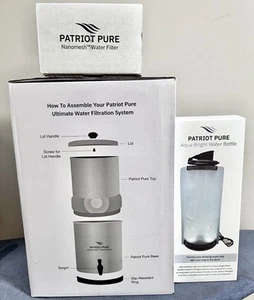Sistema de filtración de agua Patriot Pure Ultimate filtro botella de agua iluminada NUEVO - Imagen 1 de 8