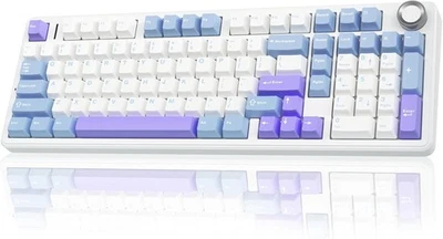 AULA F99 Pro Wireless Mechanical Keyboard with Knob,Creamy Sound,Tri-Mode BT5.0/ - Image 1 of 4
