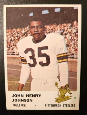 1961 Fleer Football #118 John Henry Johnson (HOF) EX-MT+ - Image 1 of 2