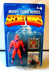 1984- MARVEL SUPER HEROES SECRET WARS-MAGNETO-ACTION FIGURE- UN-PUNCHED SEALED - Picture 1 of 12