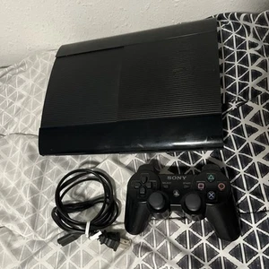 Sony PlayStation 3 CECH-4001B PS3 Super Slim Console W/ Controller & Power Cords - Picture 1 of 9