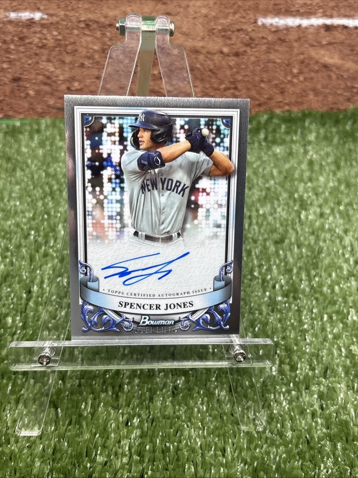 2024 Bowman Sterling Spencer Jones Prospect Auto #PA-SJ Yankees - Image 1 of 4