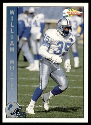 1992 Pacific William White Detroit Lions #96 - Image 1 of 2