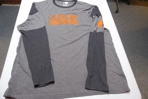 CLEVELAND BROWNS 2XL MAGLIETTA MANICA LUNGA TEAM APPARREL NFL CREW - Foto 1 di 5