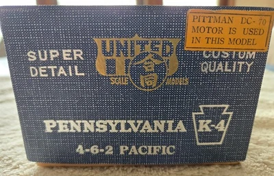 United Scale Models PFM HO 4-6-2 K-4 Steam Locomotive PRR Brass NOS 1960 Run - Image 1 of 4
