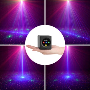 SUNY Mini Portable Cordless Laser Lights Rechargeable 8 RGB Patterns Gobo - Picture 1 of 9