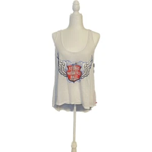 Dickies Sturgis 80th Anniversary Womens Racerback Tank Top White Size Large New - Picture 1 of 3