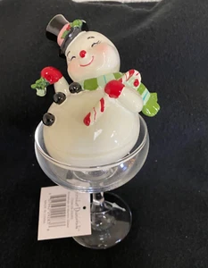 Pupazzo di neve diamanti dicembre in vetro Martini - Foto 1 di 2