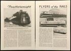 Flyer allemand DRG 61,001 1936 « Flyers of the Rails poids plumes » Hambourg SVT 877