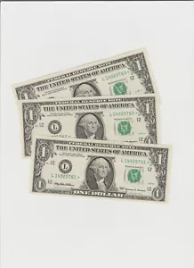 3-1999 $1 Federal Reserve Star Notes +1 $20 Star note - Picture 1 of 10
