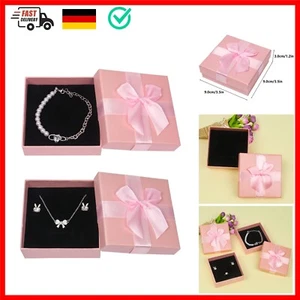 9 x 9 x 3cm Schmuck Schachtel Geschenkbox,2 Stück Geschenkbox Klein Kette Ges... - Bild 1 von 6