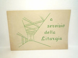 PROGRAM LITURGICAL GARMANTS ROMA 1950s PASTOR CHURCH ITALIAN LANGUAGE EX RARE - Picture 1 of 11