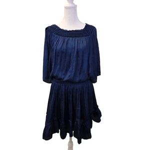 Halston Heritage Off-the-Shoulder Dolman Sleeve Mini Dress Size Small - Picture 1 of 8