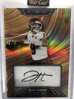 Jake Haener 2023 Wild Card Wild Chrome Rookie Auto #d /2 - Image 1 of 3