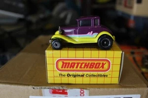MATCHBOX 1-75 No 73 MODEL “A” HOT ROD FORD MB73 MB 73 PURPLE YELLOW - Picture 1 of 4