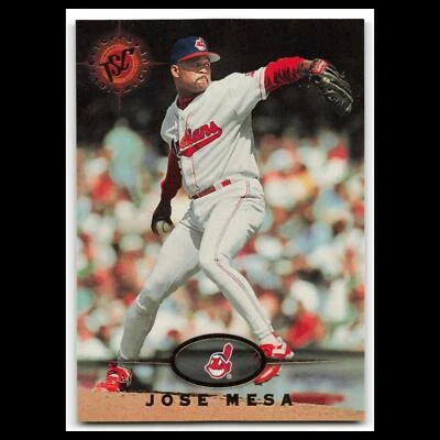 Tarjeta de béisbol José Mesa #550 1995 Topps Stadium Club Cleveland Indians MLB casi nueva Foto 1 de 3