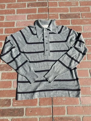 Camisa De Colección Royal Jeff Lord Jeff Rayas Manga Larga Orlon Acrílico Para Hombre’s M EE. UU. Foto 1 de 4