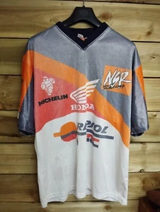 HONDA Repsol Mick Doohan Shirt 90s Vintage MotoGP Motorcycle Bike Top RARE - XL - Picture 1 of 12