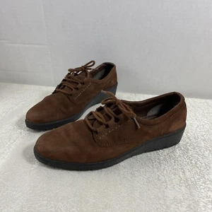 Scarpe donna Ecco Choice 7,5 pizzo caffè marrone pelle scamosciata EU38 casual lavoro - Foto 1 di 12