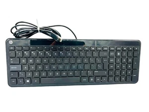 Genuine HP Keyboard SK-2028 Wired USB Black - Very Good Condition - Some Marks - Picture 1 of 10