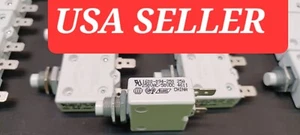 4 Lot 25amp Resettable Breaker 1600-094-250 Push Button 250vac 50vdc Nut Washer - Picture 1 of 5