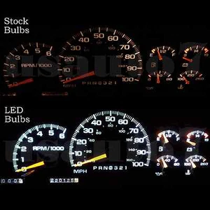 Dash Cluster Gauge White SMD LEDs LIGHTS KIT Fits 95-98 GMC Suburban C1500 K1500 - Picture 1 of 5
