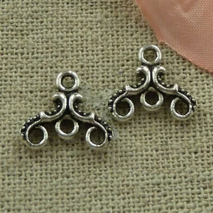 Free Ship 300 pcs tibetan silver nice connectors 13x12mm L-2809 - Picture 1 of 4