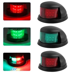 12LED Positionslicht Boot Licht Lampe Navigationslichter Buglicht Rot/Grün NEU - Bild 1 von 29