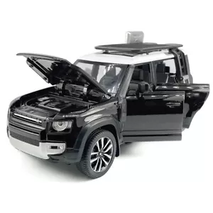 1/24 Land Rover Defender 110 Model Car Diecast Metal Vehicle Toy Cars Black - Picture 1 of 13