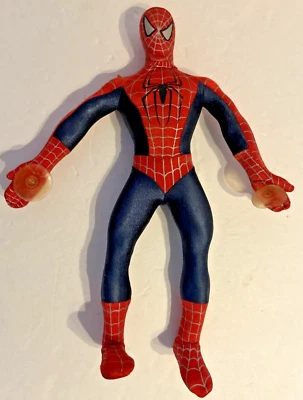 Marvel's Spiderman 2003 Toy Biz 14 inch Poseable Plush w/ Suction Cups - Image 1 of 2