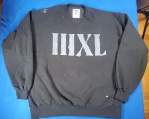 Vintage 90s PRO Russell Athletic Black Sweater Men's Size XL Made In USA - Picture 1 of 16