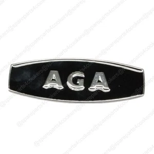 AGA Genuine Self Adhesive Black and Chrome Name Badge P052170 - Picture 1 of 4