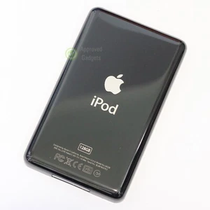 Black 128GB Back Cover iPod Classic A1238 Thin Housing 7th Rear Plate SSD Custom - Picture 1 of 1