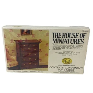 The House of Miniatures Chippendale 6 Drawer Chest/Dresser #40010 New - Picture 1 of 3