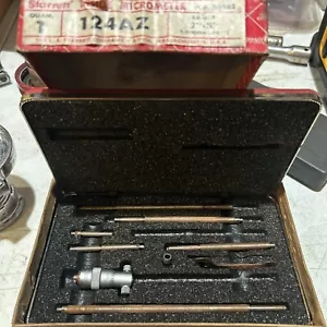 Starrett 124AZ Vollstab Innen Mikrometer Set 2-8" Bereich 0,001" Grad mit Etui - USA - Bild 1 von 4