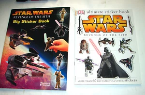 Star Wars ROTS Revenge of the Sith sticker books lot of 2 unused 1220 - Picture 1 of 4