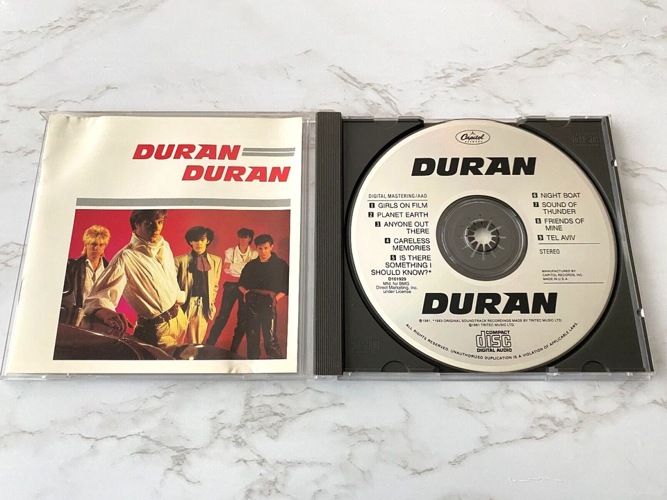 Duran Duran Self Titled CD ORIGINAL EARLY PRESS Capitol D101929 Simon Le Bon OOP - Image 1 of 4