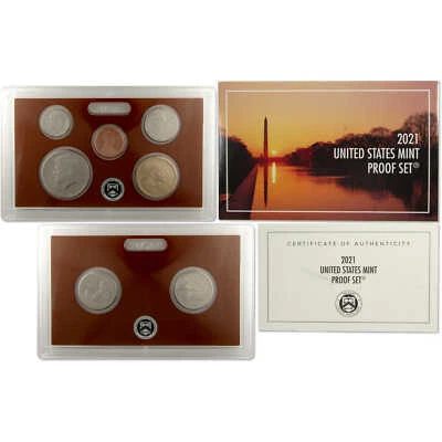 2021 Clad Proof Set U.S. Mint Original Government Packaging OGP COA - Image 1 of 4