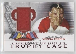 2013 ITG Superlative The First Six Trophy Case Jacques Plante #TC-22 HOF
