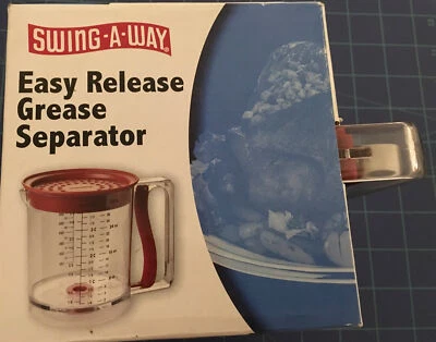 Measuring Cup Grease Separater Swing-A-Way Easy Release Red 4 Cup Capacity S2062 - Image 1 of 4